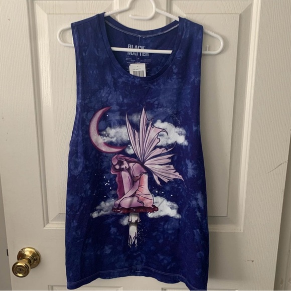 Hot Topic Tops - Black Matter by Hot Topic Goth/Grunge Fairycore Purple Tie-Dye Tank Top